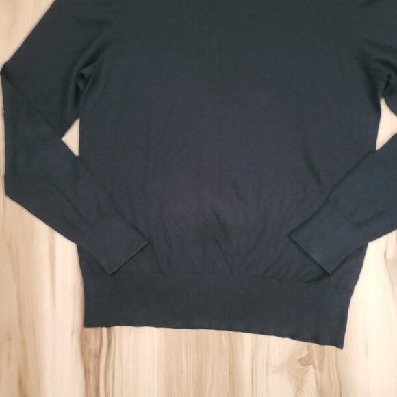 Burberry Brit Sweater Mens XL Cashmere Blend Black Pullover - Picture 2 of 14